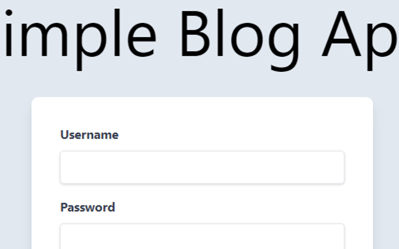 Week 2 – Creating Simple Blog App