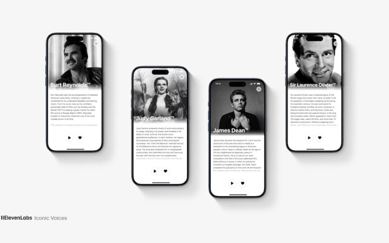 You can now get AI Judy Garland or James Dean to read you the news