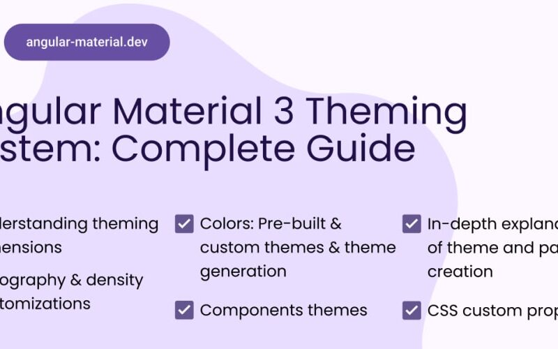 Angular Material 3 Theming System: Complete Guide