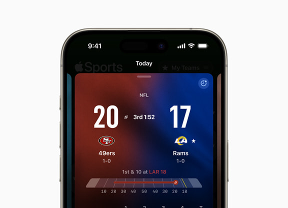 Apple Sports is ready for some football with new game tracking updates