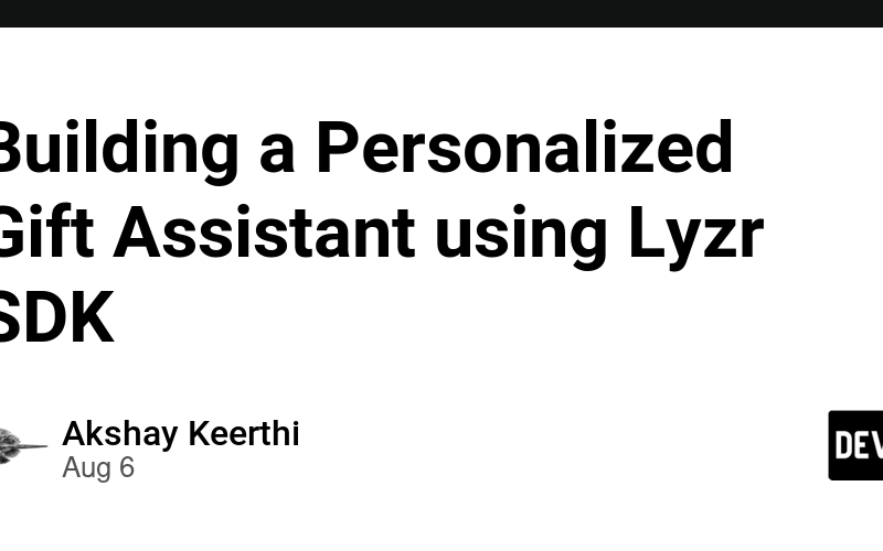 Building a Personalized Gift Assistant using Lyzr SDK