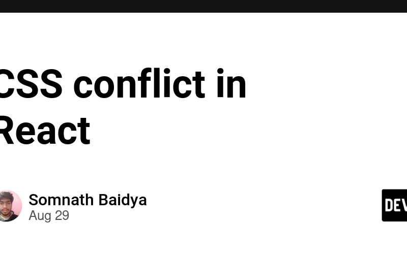 CSS conflict in React