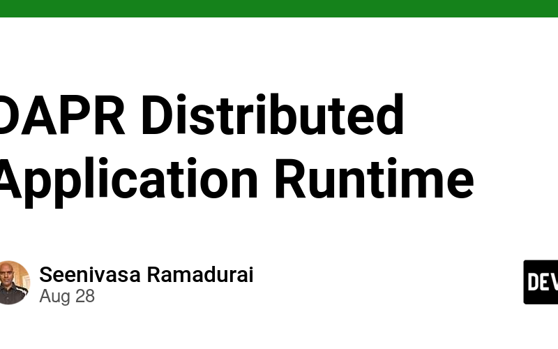 DAPR Distributed Application Runtime