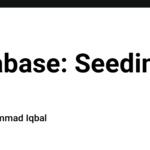 Database: Seeding