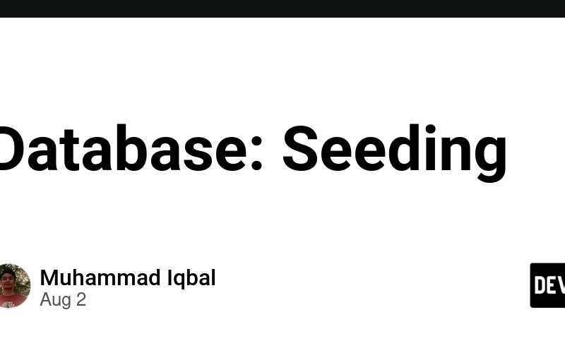 Database: Seeding