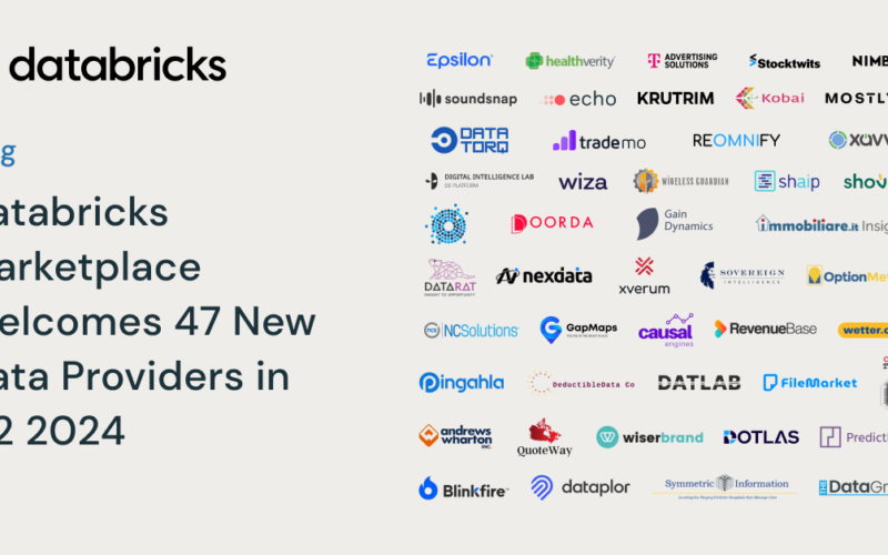 Databricks Marketplace Welcomes 47 New Data Providers in Q2 2024