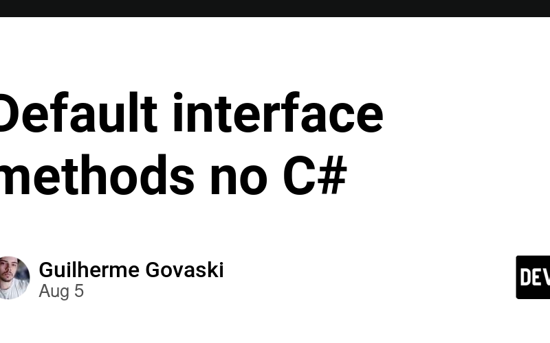 Default interface methods no C#