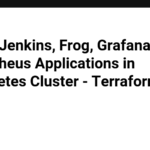 Deploy Jenkins, JFrog, Grafana and Prometheus Applications in Kubernetes Cluster - Terraform