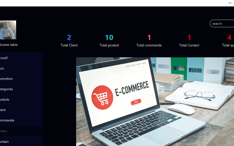 Desktop E-commerce Application