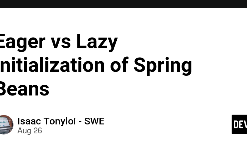 Eager vs Lazy Initialization of Spring Beans