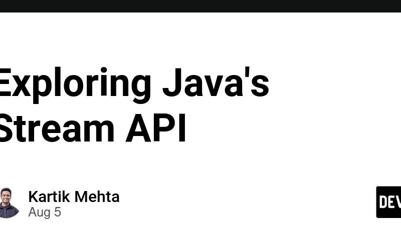 Exploring Java’s Stream API