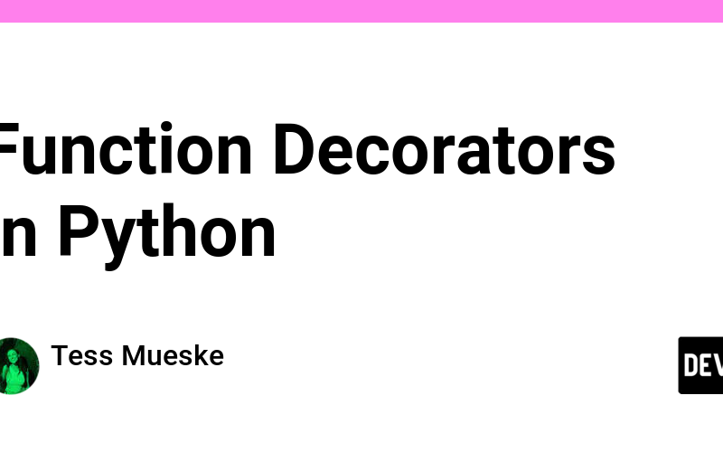 Function Decorators in Python