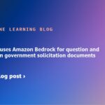 How Deltek uses Amazon Bedrock for question and answering on government solicitation documents | Amazon Web Services