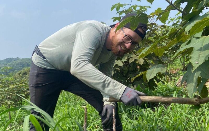 I spent two months working on a farm in South Korea for free lodging and food. It was hard work, but I saved at least $2,000.