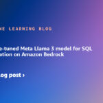 Import a fine-tuned Meta Llama 3 model for SQL query generation on Amazon Bedrock | Amazon Web Services