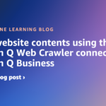 Index website contents using the Amazon Q Web Crawler connector for Amazon Q Business | Amazon Web Services