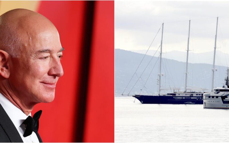 Jeff Bezos has hosted Bill Gates, Ari Emanuel, and other business tycoons and celebrities on his stunning $500 million yacht