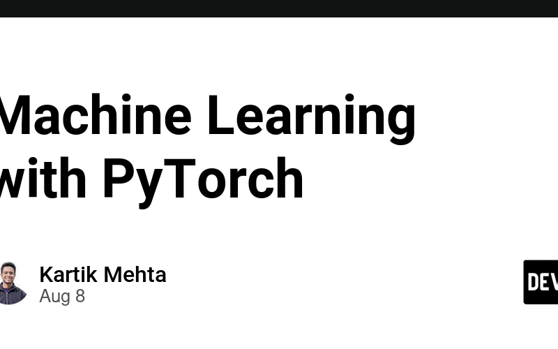 Machine Learning with PyTorch