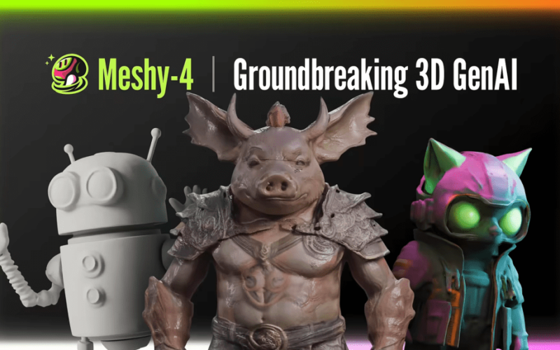 Meshy-4 brings sci-fi level AI to 3D modeling and design