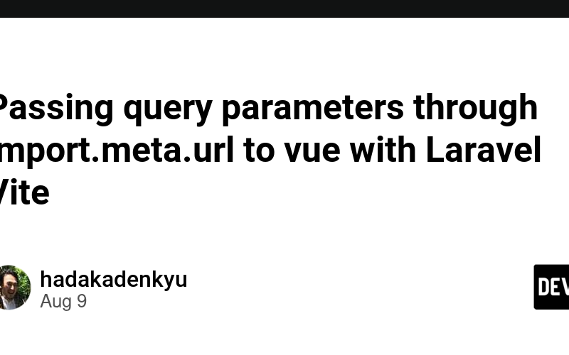 Passing query parameters through import.meta.url to vue with Laravel Vite