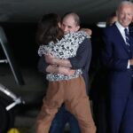 Photos capture the moment Americans released in a historic prisoner swap touch down on US soil