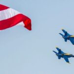 Photos show the aerial acrobatics before unexpected storms ended a big military airshow