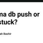 Prisma db push or pull stuck?