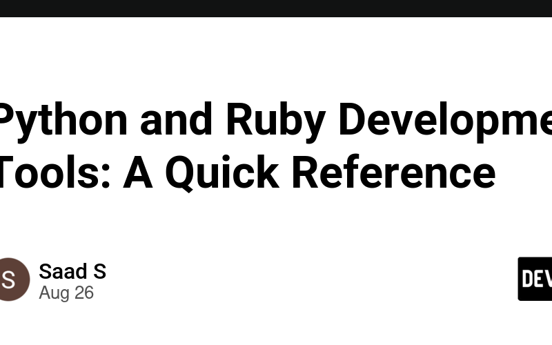 Python and Ruby Development Tools: A Quick Reference