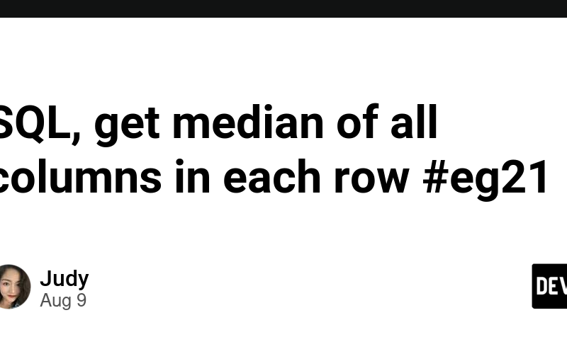 SQL, get median of all columns in each row #eg21