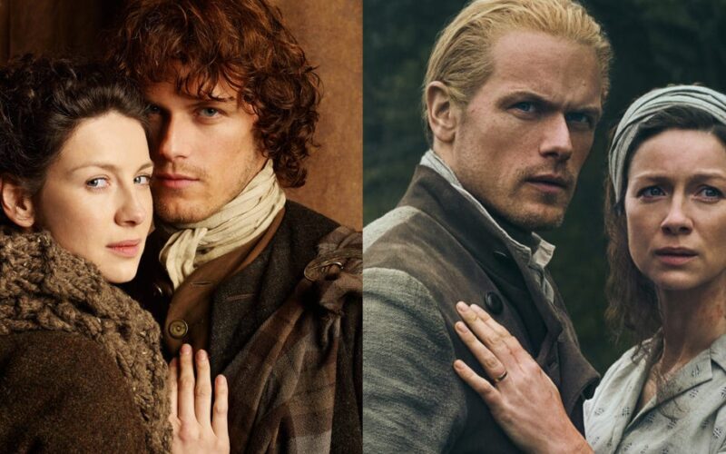 See how the cast of 'Outlander' have changed since their first appearance on the show