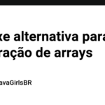 Sintaxe alternativa para a declaração de arrays