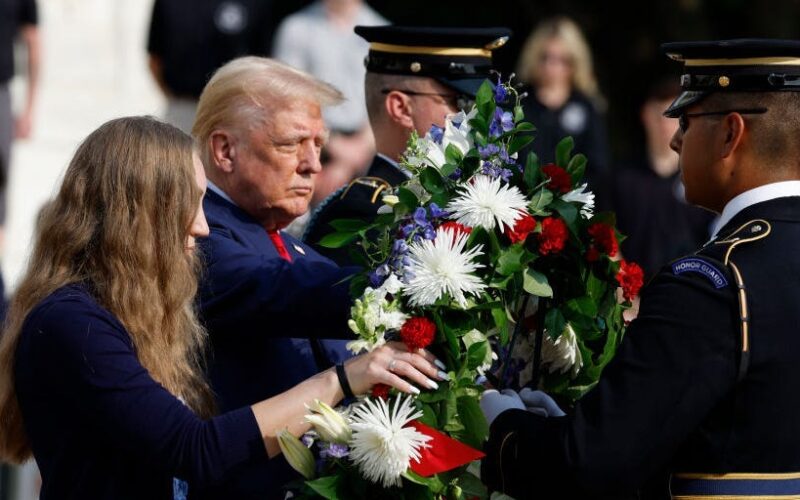 The family of a fallen Green Beret is not happy Trump filmed a TikTok and took pictures in the section of Arlington cemetery where the soldier is buried: report