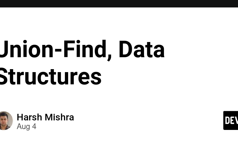 Union-Find, Data Structures