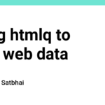 Using htmlq to filter web data