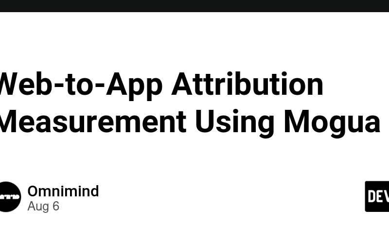 Web-to-App Attribution Measurement Using Mogua