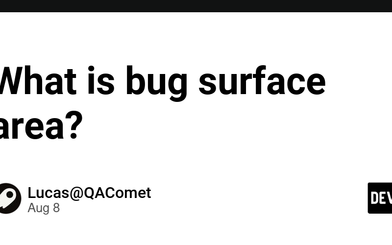 What is bug surface area?