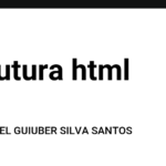 estrutura html