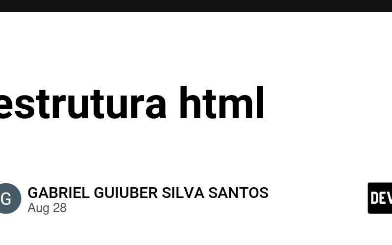 estrutura html