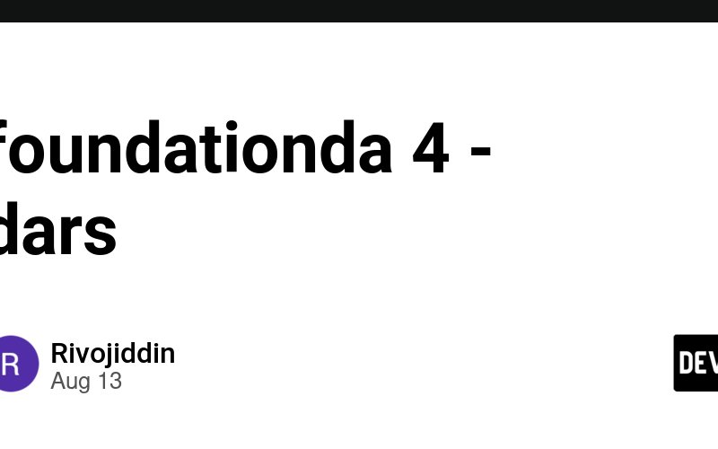 foundationda 4 - dars