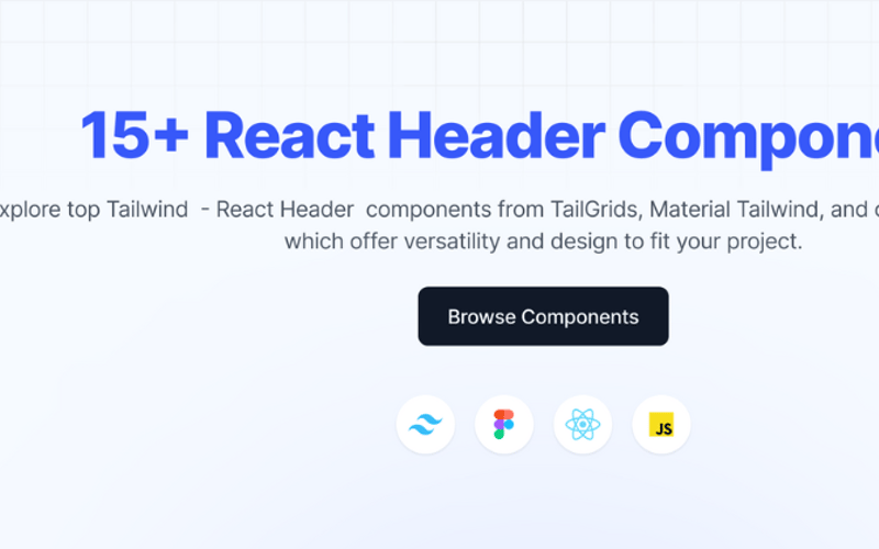 15+ Top React Header Components to use in 2024