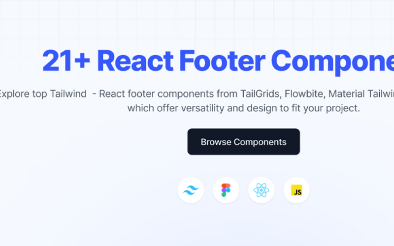 21+ Top React Footer Components to Use in 2024