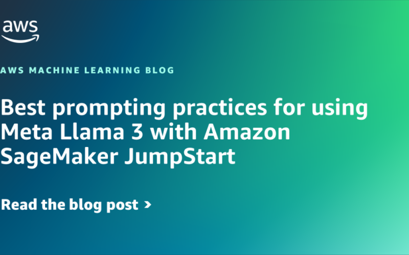 Best prompting practices for using Meta Llama 3 with Amazon SageMaker JumpStart | Amazon Web Services