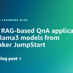 Build a RAG-based QnA application using Llama3 models from SageMaker JumpStart | Amazon Web Services