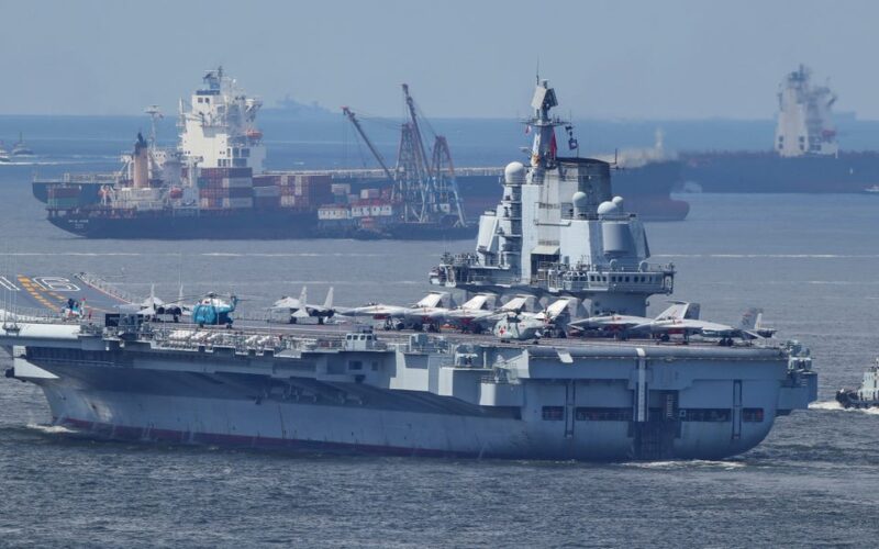 China's Navy starts testing a next-generation fighter jet on one of its aircraft carriers