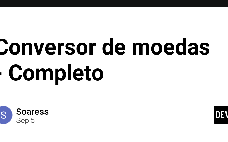 Conversor de moedas - Completo