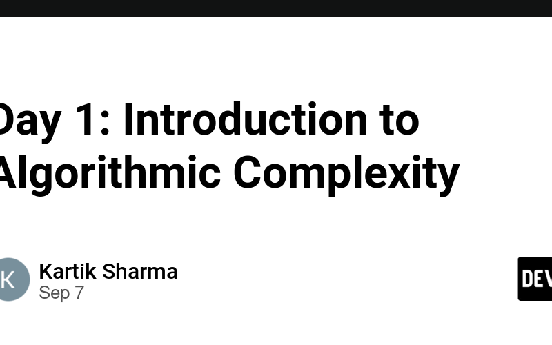 Day 1: Introduction to Algorithmic Complexity