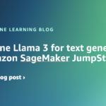 Fine-tune Llama 3 for text generation on Amazon SageMaker JumpStart | Amazon Web Services