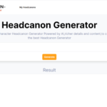 I created a headcanon generator using Next.js and GPT