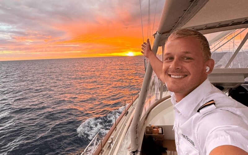 I took a $13,000 pay cut to work as a deckhand on a superyacht. I don't regret it as it gave me a career I can grow in.