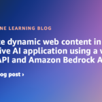 Integrate dynamic web content in your generative AI application using a web search API and Amazon Bedrock Agents | Amazon Web Services